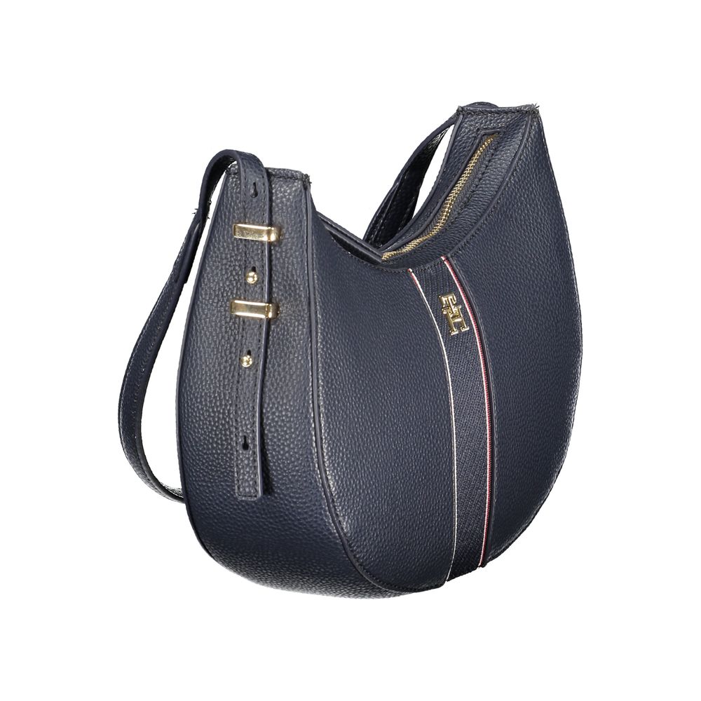 Tommy Hilfiger Damenhandtasche aus Polyethylen, Blau