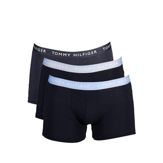 Tommy Hilfiger – Trio-Pack Herren-Boxershorts aus schwarzer Baumwolle
