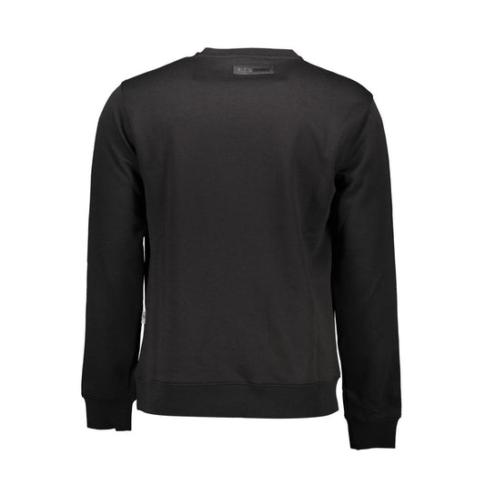 Plein Sport Schwarzer Baumwollpullover für Herren