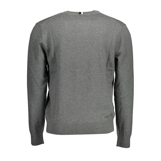 US POLO ASSN. Grauer Baumwollpullover für Herren