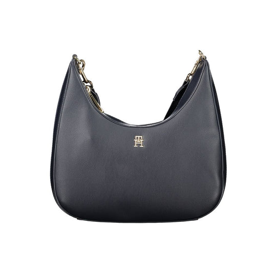 Tommy Hilfiger – Blaue Polyester-Handtasche