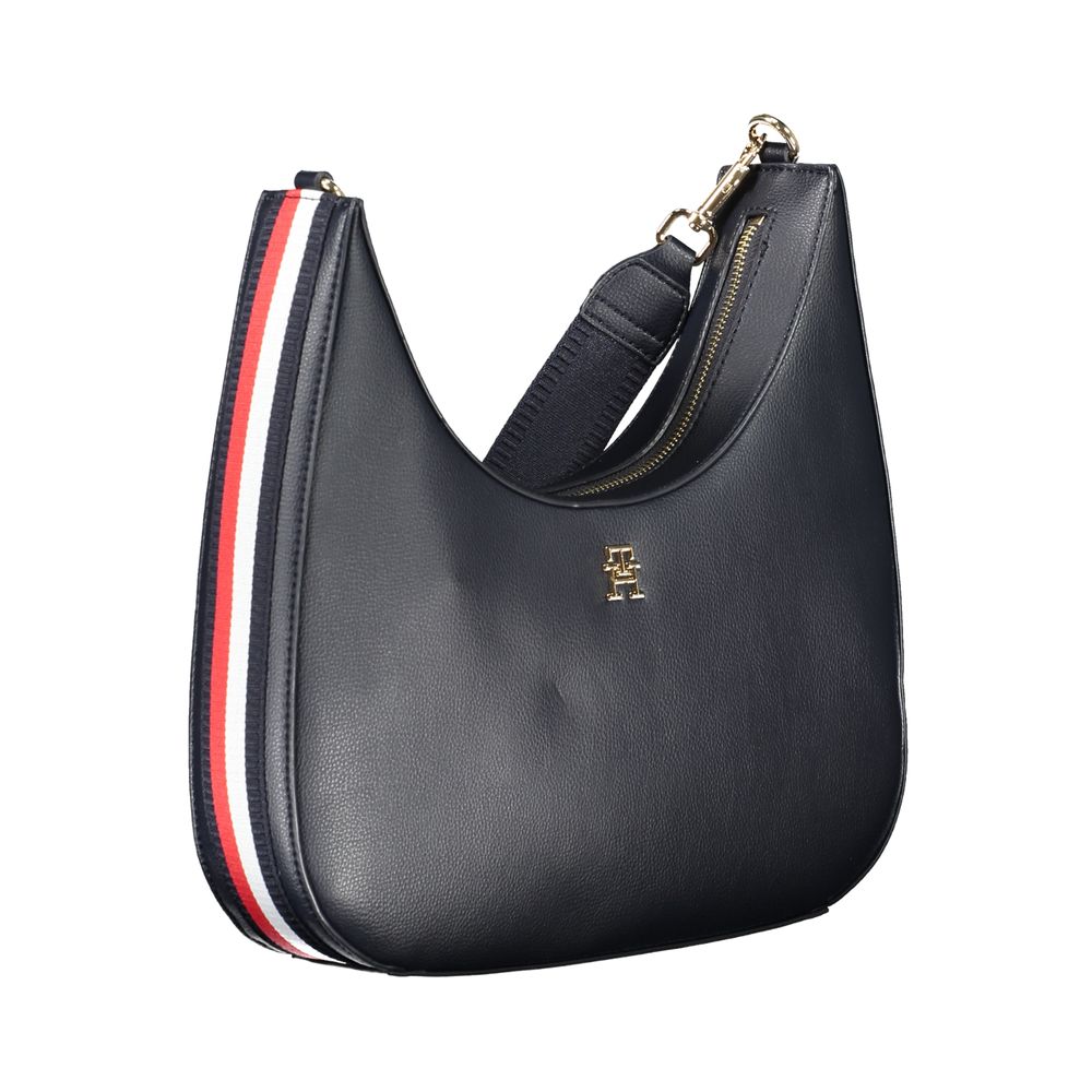 Tommy Hilfiger – Blaue Polyester-Handtasche