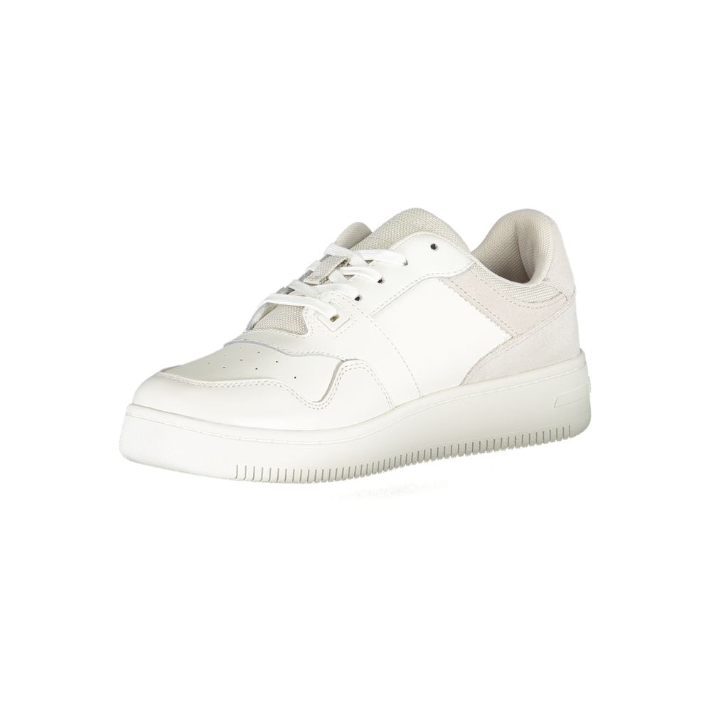 Tommy Hilfiger – Weiße Polyester-Sneaker
