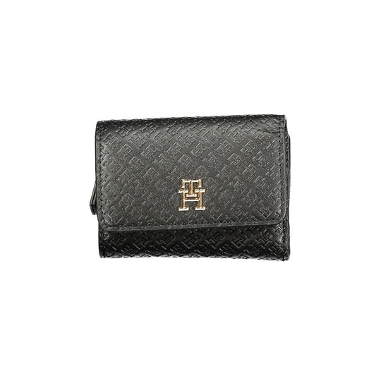 Tommy Hilfiger – Schwarze Polyethylen-Geldbörse für Damen