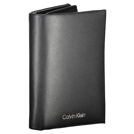 Calvin Klein Herren-Geldbörse aus schwarzem Leder