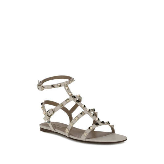 Valentino Garavani Sandalen aus weißem Kalbsleder, Modell Bos Taurus