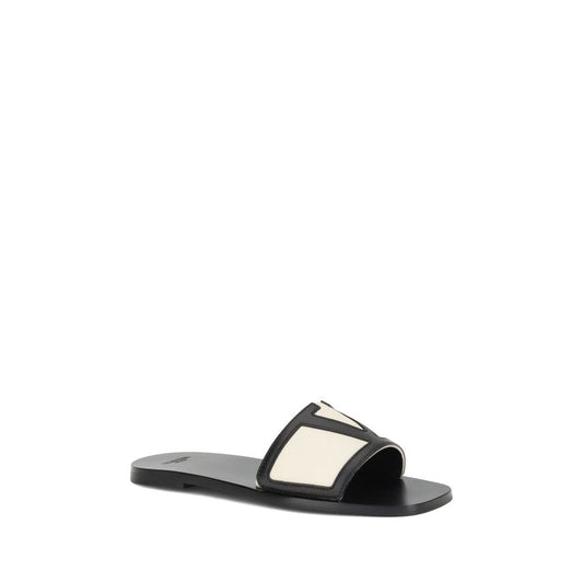 Valentino Garavani Sandalen aus Kalbsleder mit Bos Taurus-Prägung in Multicolor