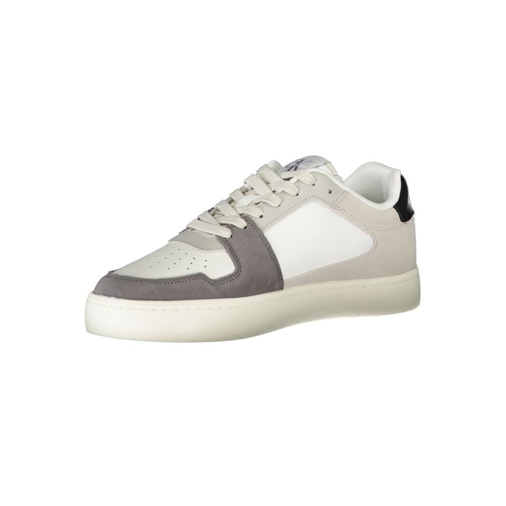 Calvin Klein Herren-Sneaker aus Polyester, weiß