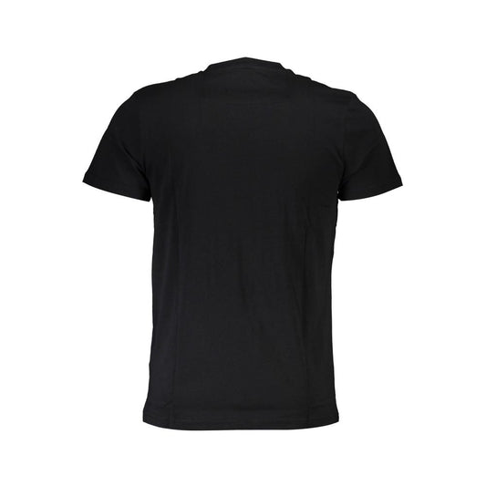 Cavalli Class Schwarzes Herren-T-Shirt aus Baumwolle