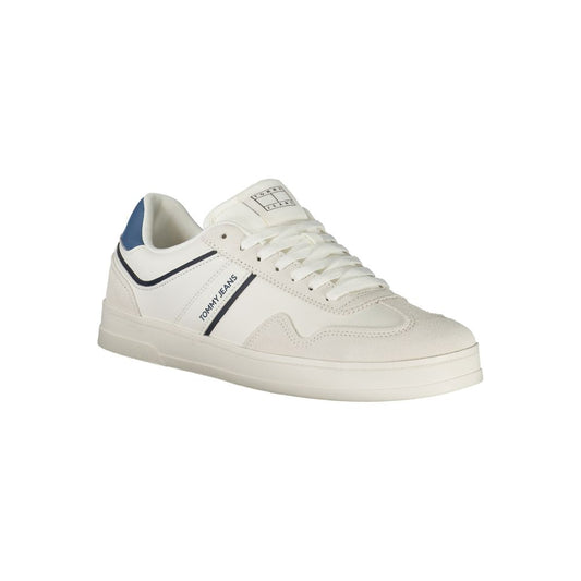 Tommy Hilfiger – Weiße Polyethylen-Sneaker für Herren