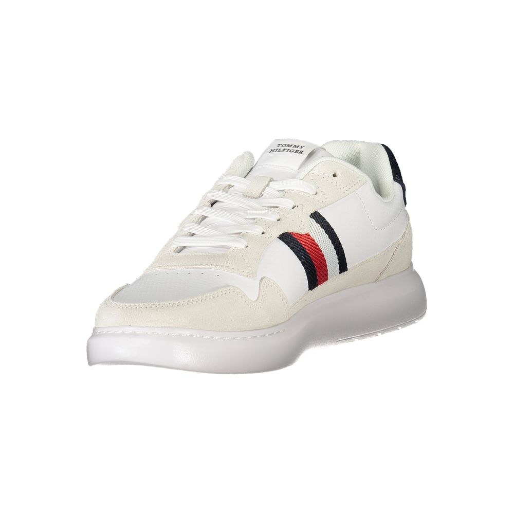 Tommy Hilfiger – Weiße Leder-Sneaker für Herren