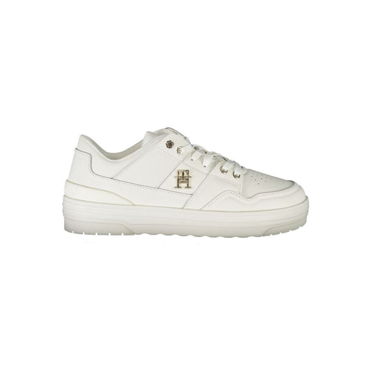 Tommy Hilfiger – Weiße Leder-Sneaker für Damen