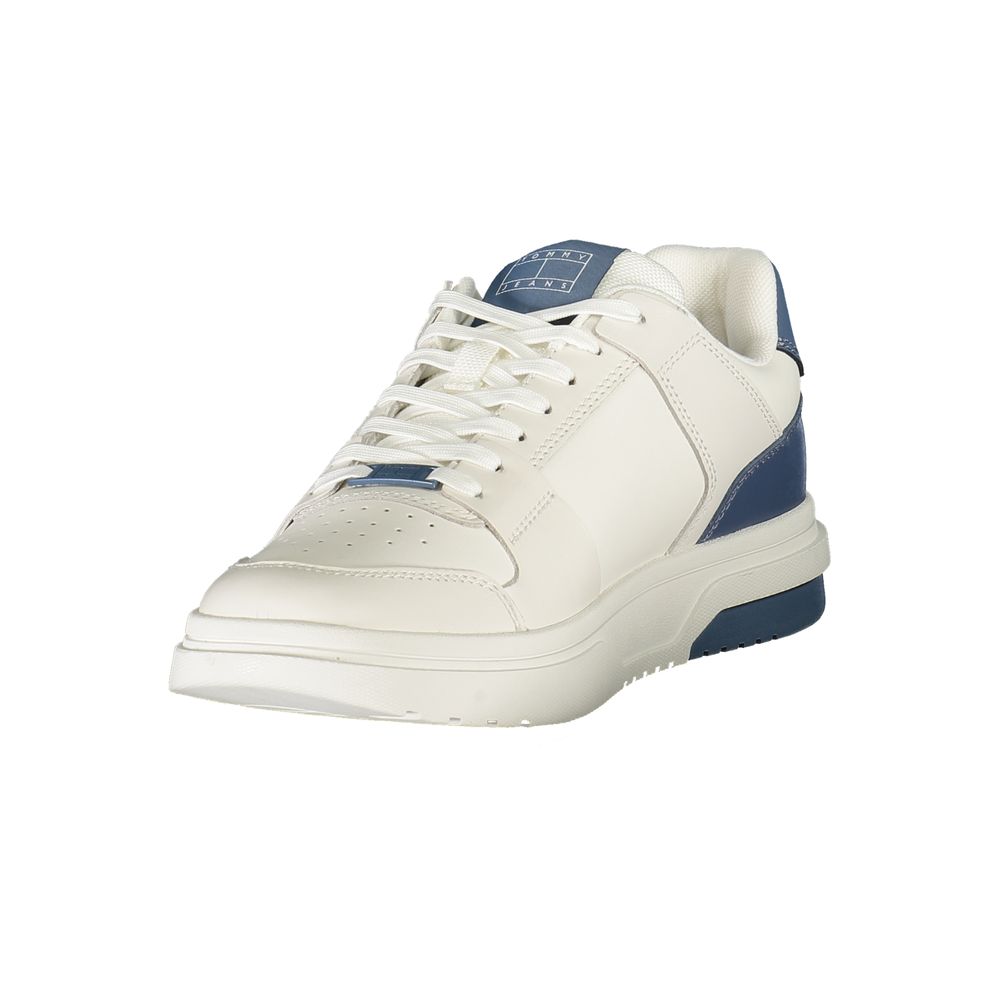 Tommy Hilfiger White Leather Men Sneaker