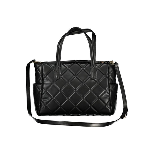 Mario Valentino Schwarze Polyethylen-Damenhandtasche