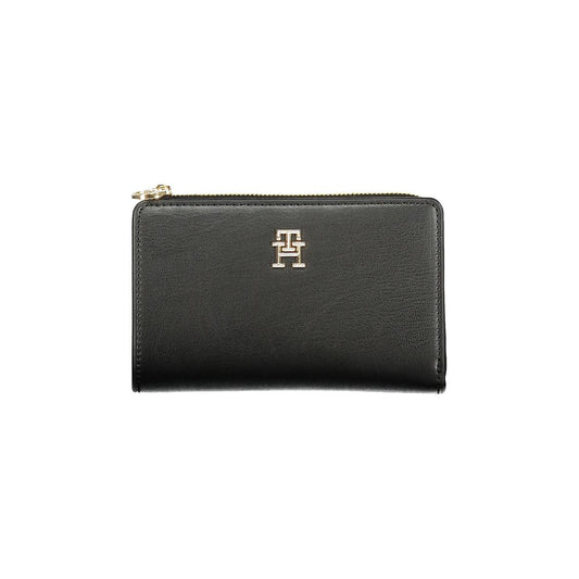 Tommy Hilfiger – Schwarze Polyethylen-Geldbörse für Damen