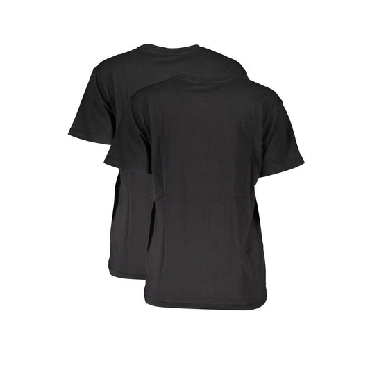 Fila Schwarzes Baumwoll-T-Shirt für Damen