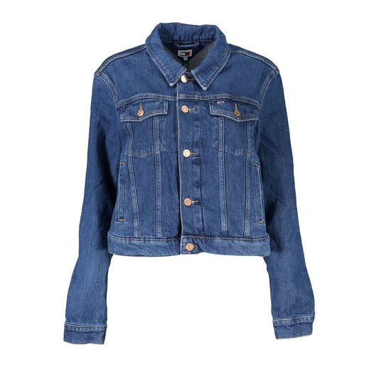 Tommy Hilfiger – Blaue Baumwolljacke für Damen