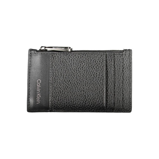 Calvin Klein Herren-Geldbörse aus schwarzem Leder
