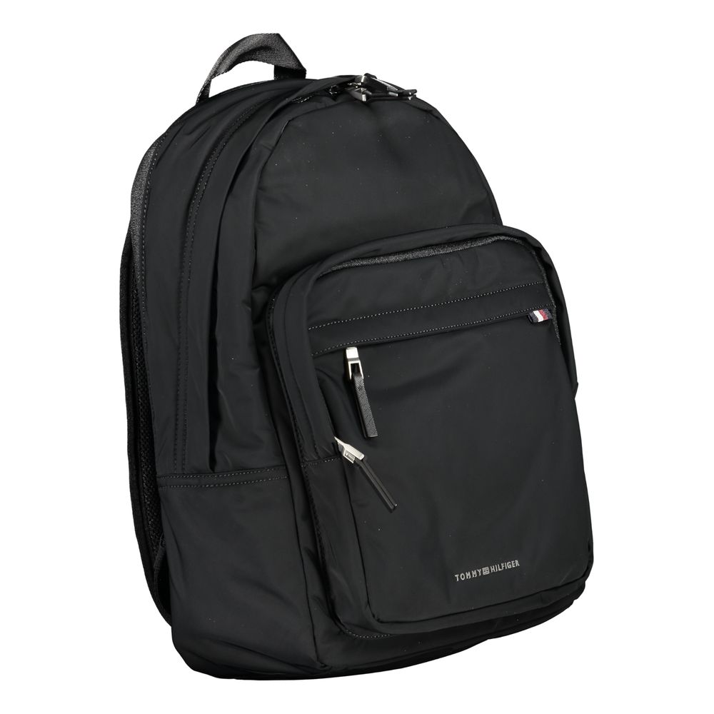 Tommy Hilfiger – Schwarzer Polyester-Rucksack