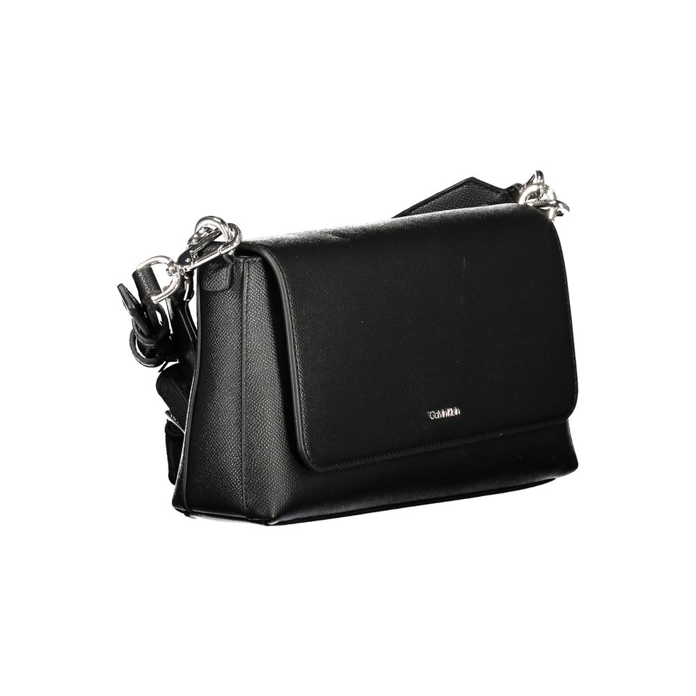 Calvin Klein Damenhandtasche aus schwarzem Polyurethan
