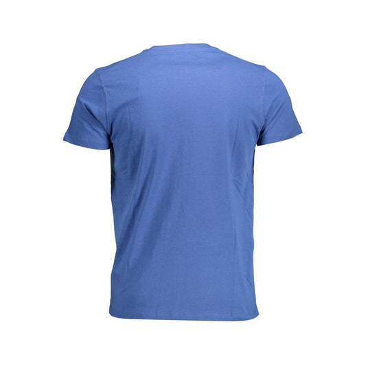 US POLO ASSN. Blaues Herren-T-Shirt aus Baumwolle
