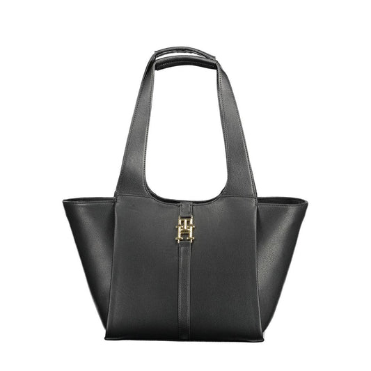 Tommy Hilfiger – Schwarze Polyethylen-Handtasche für Damen