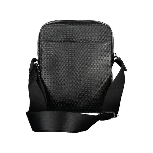 Calvin Klein – Elegante schwarze Umhängetasche mit kontrastierenden Akzenten