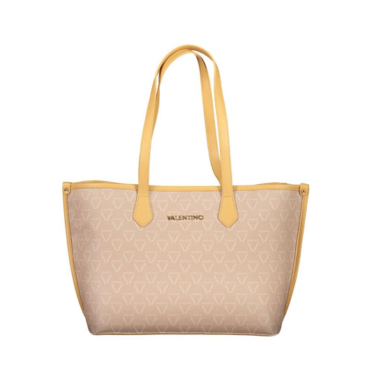Mario Valentino Beige Polyethylen Damen Handtasche