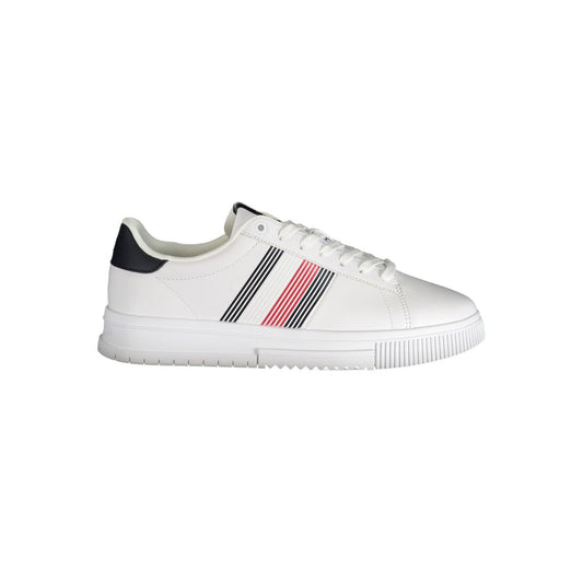 Tommy Hilfiger – Weiße Polyester-Sneaker