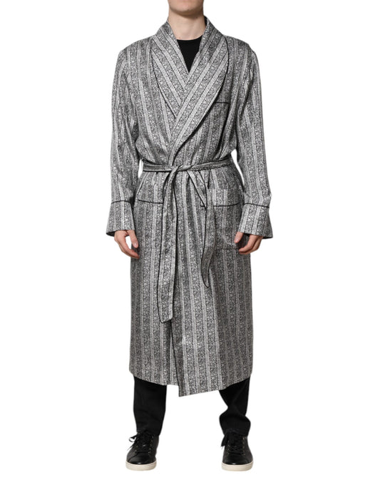 Dolce & Gabbana – Mehrfarbige Wickeljacke mit Blumenmuster