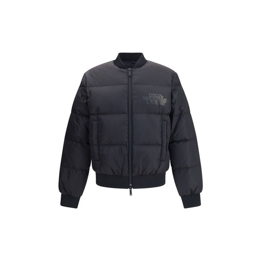 Dsquared² Bomberjacke aus schwarzem Polyamid