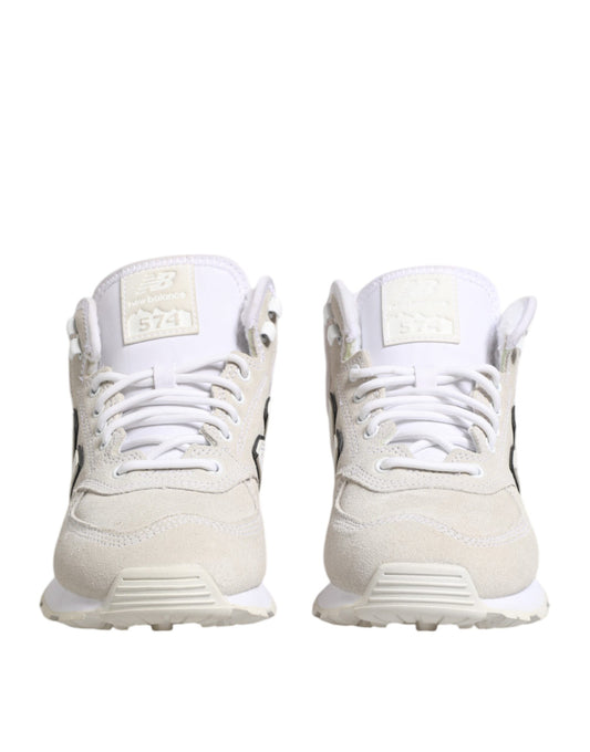New Balance – Sneaker aus Wildleder in Off-White