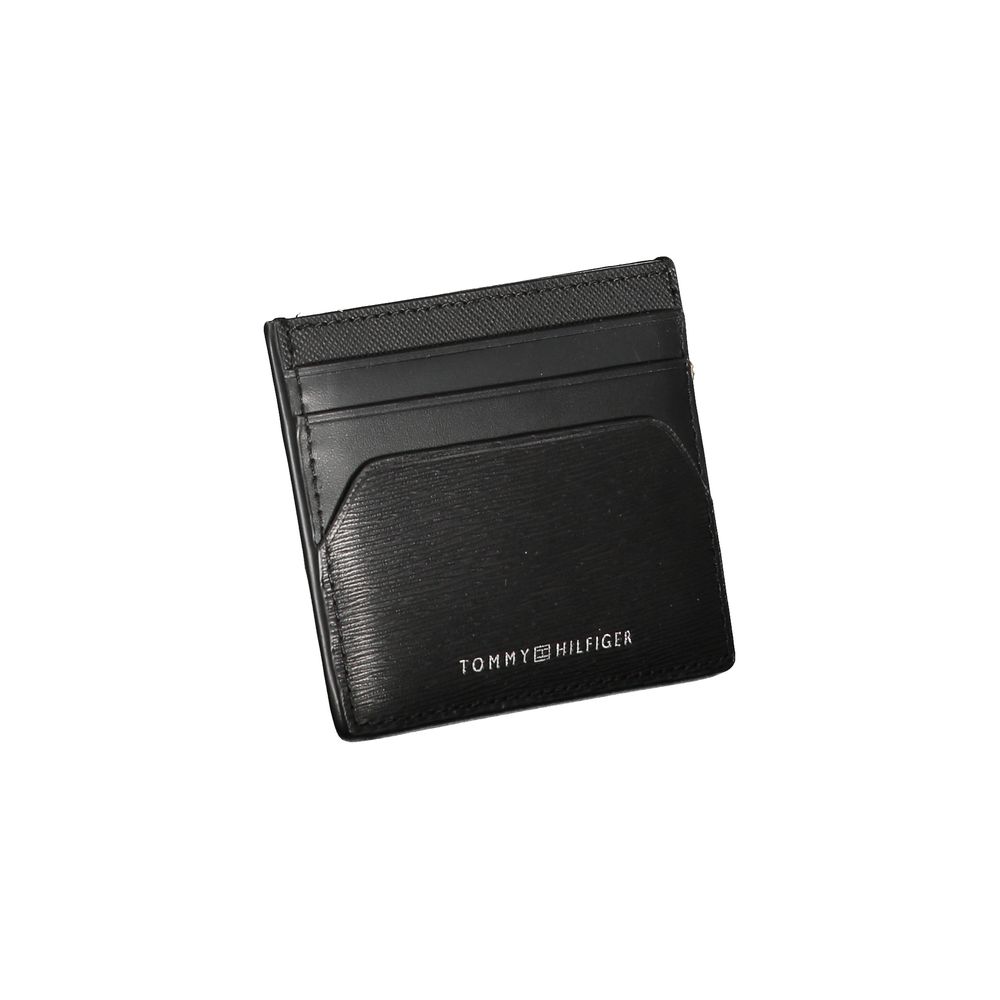 Tommy Hilfiger – Schwarze Lederbrieftasche