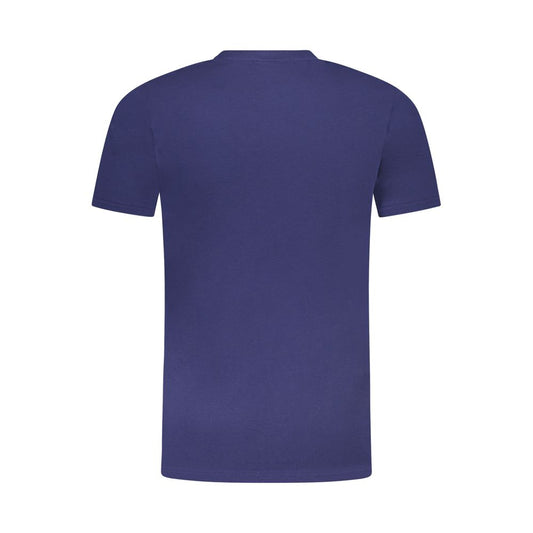 Cavalli Class Herren-T-Shirt aus blauer Baumwolle