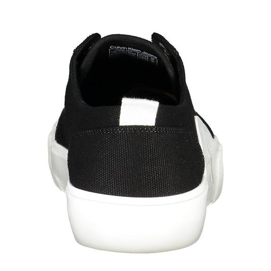 Calvin Klein – Schwarze Sneaker aus recyceltem Material für Herren