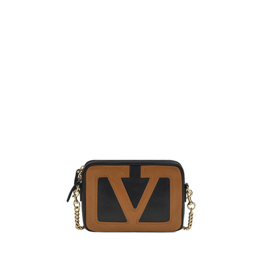 Valentino Garavani Schultertasche aus schwarzem Kalbsleder (Bos Taurus)