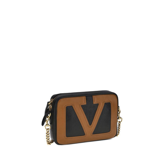 Valentino Garavani Schultertasche aus schwarzem Kalbsleder (Bos Taurus)