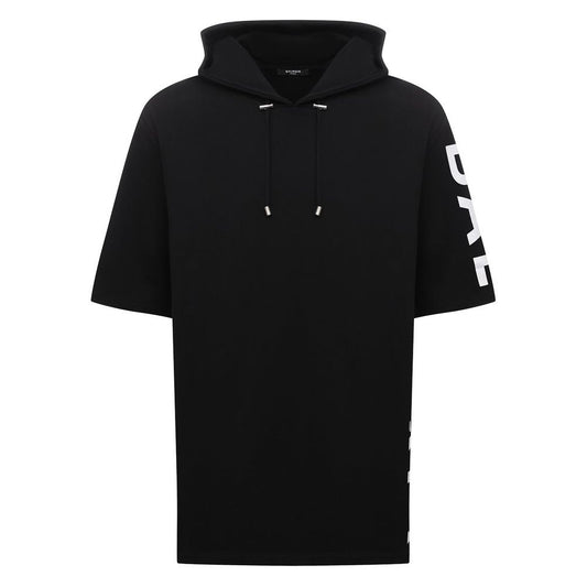 Balmain Schwarzes Baumwoll-Sweatshirt für Herren