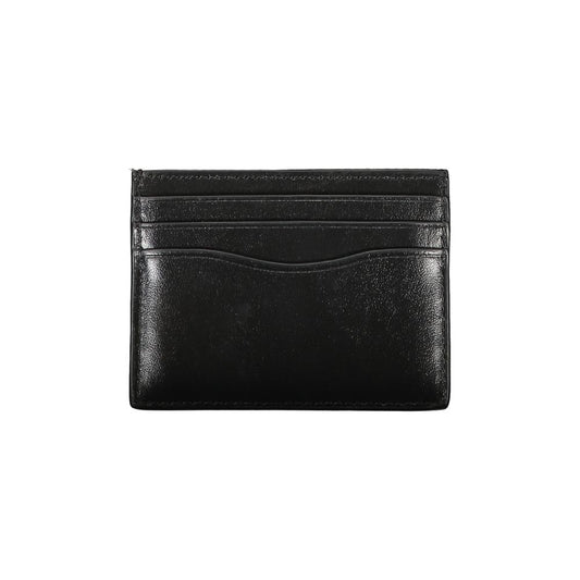 Calvin Klein – Elegantes Kartenetui aus schwarzem Leder