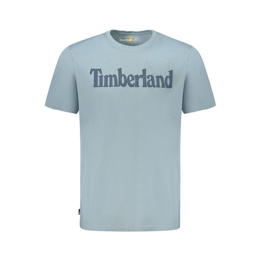 Timberland – Hellblaues T-Shirt aus Bio-Baumwolle für Herren