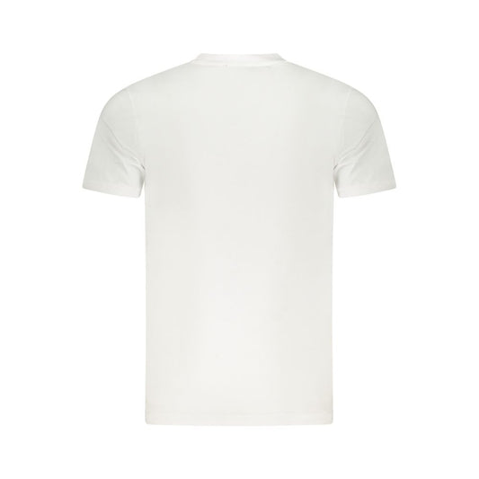 Cavalli Class Weißes Herren-T-Shirt aus Baumwolle