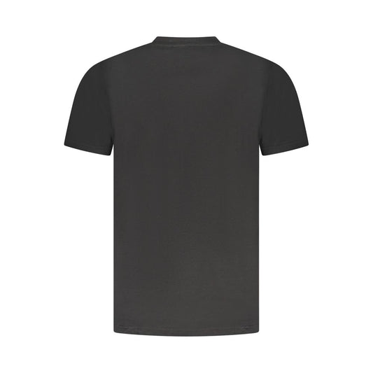 Cavalli Class Schwarzes Herren-T-Shirt aus Baumwolle