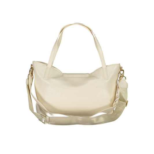 Mario Valentino Beige Polyethylen Damen Handtasche