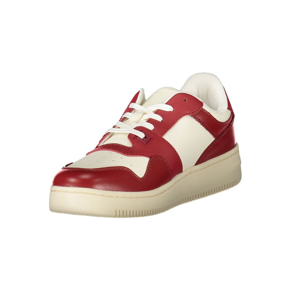 Tommy Hilfiger – Rote Leder-Sneaker für Damen