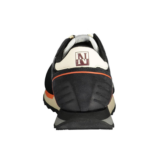 Napapijri Herren-Sneaker aus schwarzem Leder