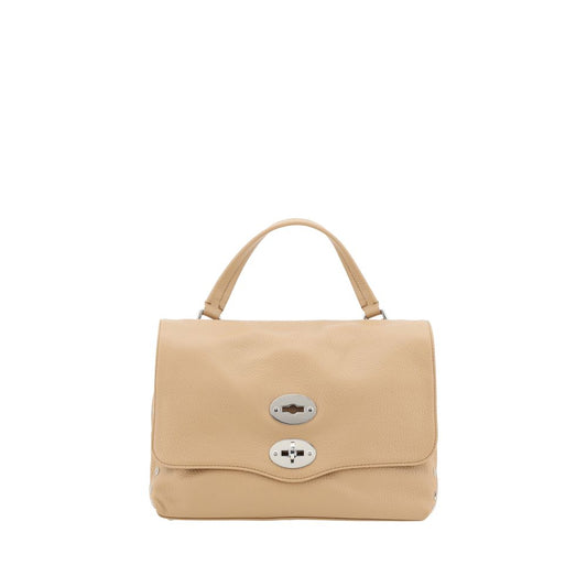 Zanellato Schultertasche aus beigefarbenem Kalbsleder (Bos Taurus)