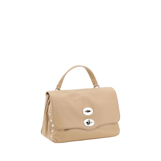 Zanellato Schultertasche aus beigefarbenem Kalbsleder (Bos Taurus)