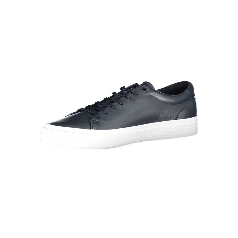 Tommy Hilfiger – Blaue Leder-Sneaker für Herren