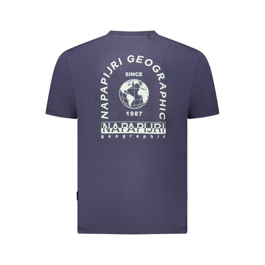 Napapijri Blue Cotton Men T-Shirt