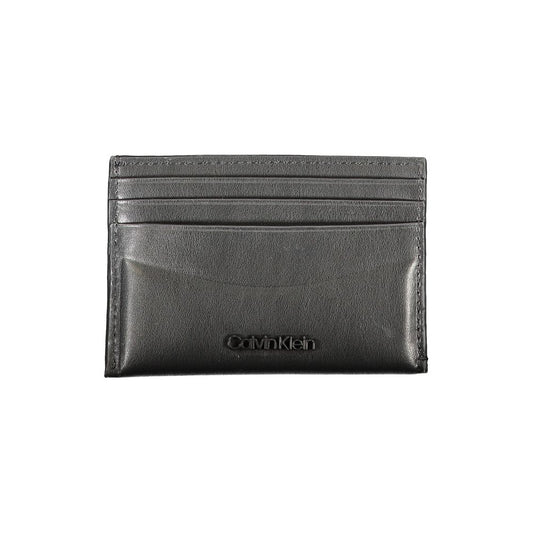 Calvin Klein Schwarze Lederbrieftasche